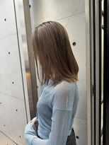 ディジョン 自由ヶ丘(Dijon)&nbsp;韓国顔まわりレイヤーカットグレージュオリーブベージュブラウン