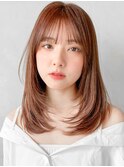 前髪こなれヘアデザインカラーうる艶髪美髪グランマッシュ
