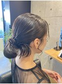 人気のタイトなカチモリアレンジヘア