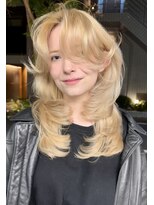 ヌエン 渋谷(NU/EN)&nbsp;ミディアムバタフライレイヤーカット/海外風ハイレイヤーカット