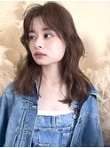 オリーブグレー/レイヤーカット/黒髪/マロンベージュ/大宮