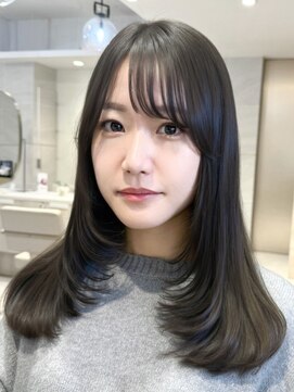 ミズチャーム(Ms.CHARM) 【高瀬陽介】レイヤーカット/グレージュ/韓国ヘア