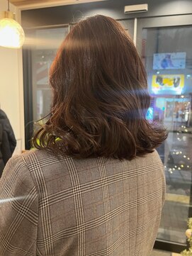 フリー(Free) 30代40代50代ヘア似合わせカットグレージュツヤ髪スタイル