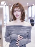 20代30代大人ガーリーレイヤーボブ/顔周り似合わせカット