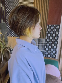 ボッカ(bocca)の写真/根元はあえて落ち着かせて。伸びても自然な、立体感カラー。