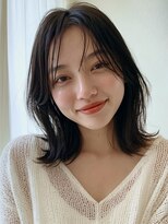 リル バイ フレイムス 川口(Lilou by Frames)&nbsp;大人可愛いミディアム20代30代40代◎前髪ありくびレイヤー川口