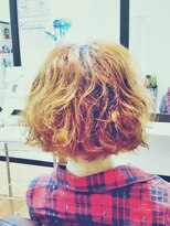 ヘアースタジオ モモ(Hair studio MoMo)&nbsp;ショートボブのパーマスタイル