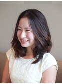 可愛いママのナチュラルパーマ