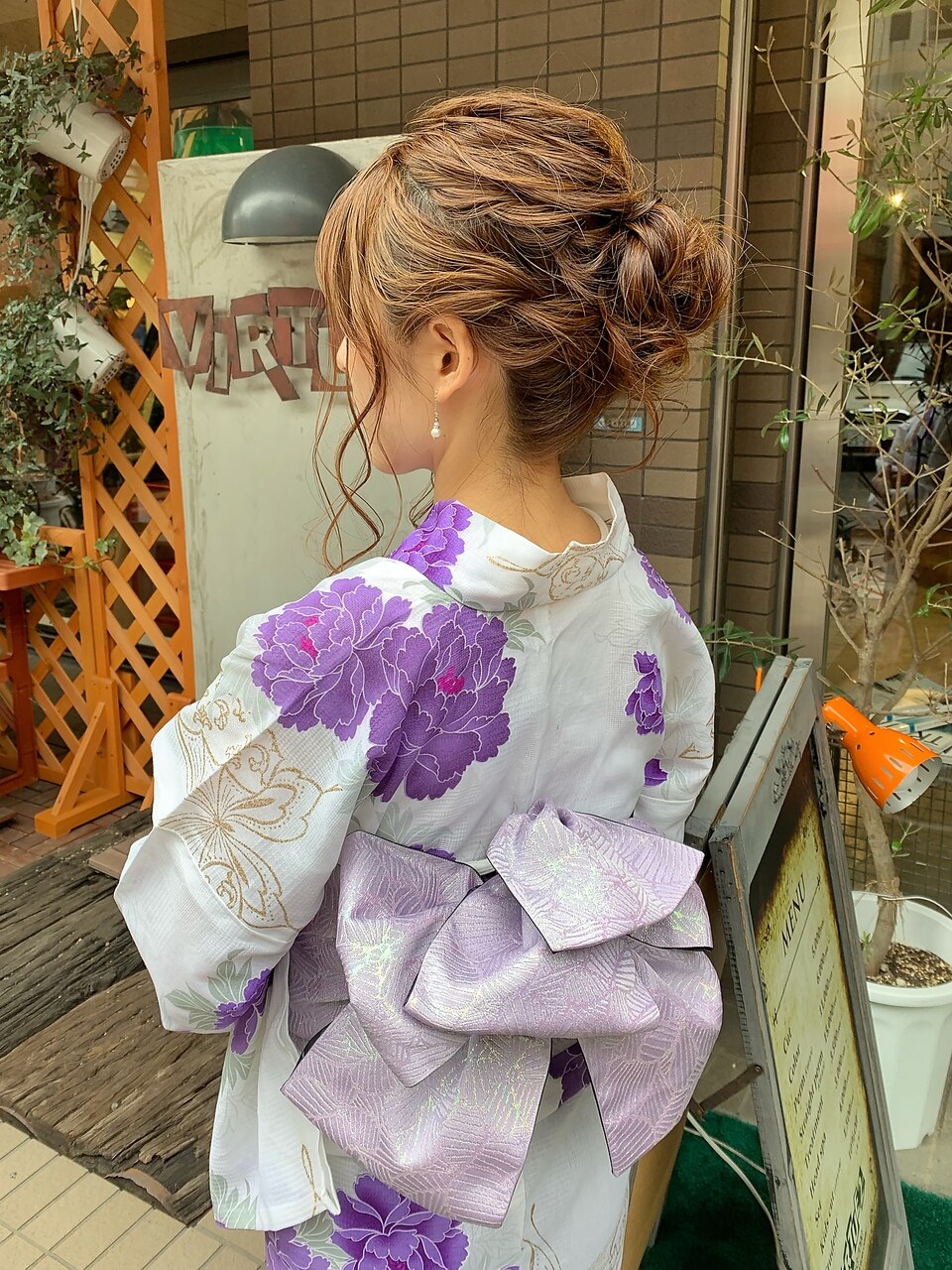 着物〉浴衣＋ヘアセット：L036801977｜イロ(Ilo)のヘアスタイル