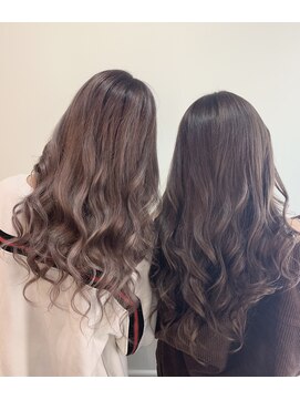 プログレスプラス 透明感ラベンダー、アッシュブラウン☆ハイライト ケアブリーチ