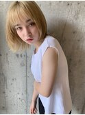 ハイトーンマニッシュショートフレンチボブ表参道神宮前原宿