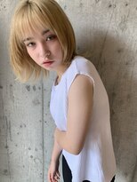 ラス トーキョー(LAS TOKYO)&nbsp;ハイトーンマニッシュショートフレンチボブ表参道神宮前原宿