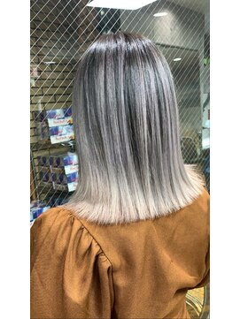 ラフ 難波店(LAFF) #黒髪#ボブルフ#ネビージュ#小顔#ワンレン