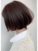 大人かわいい/パツっとボブ/ショートボブ/前下がり/内巻き