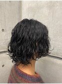 波巻きヘア