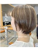 ハイライト丸みショート◎