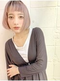 【SeeK NEXT】シアピンク×フラットボブ