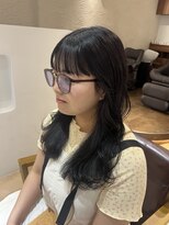 アマレット(Amaretto) ネイビーブルー×ワイドバング