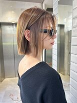 リリー(Lilley)&nbsp;【lilley 稲永麻衣】切りっぱなしボブ+天神韓国ヘア