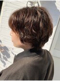春パーマヘルシースタイルショコラアッシュふんわり丸みカール