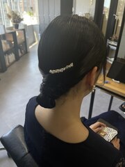 【WAVY hair set】クールナチュラルタイトシニヨン