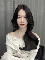 フォンズ(FONS) 透明感グレージュ×小顔顔まわりレイヤーで叶うトレンド韓国ヘア