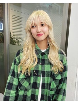 レコ 渋谷(LECO) ブロンドのハイトーンロング