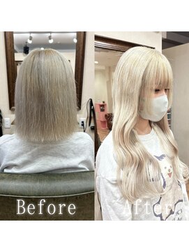 あるじゃんすー 名古屋店 ホワイト#シールエクステ#韓国#イメチェン#フルバング#名古屋