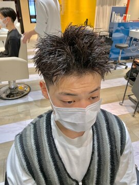 ルースト 西院店(ROOST) スパイキーショート メンズパーマ