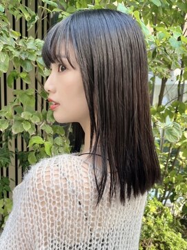 ノイ(noi) 顔周りレイヤーカットくびれヘアミルクティーベージュカラー