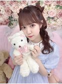 透色ドロップ佐倉なぎちゃん＊立体リボンハーフツイン＊まゆ
