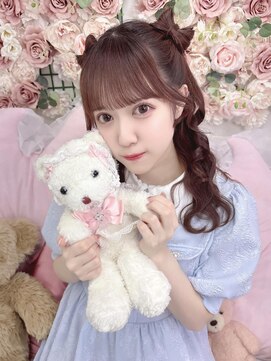 リルミー(Lilme) 透色ドロップ佐倉なぎちゃん＊立体リボンハーフツイン＊まゆ