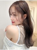 ミディアムヘア暗めカラーグランマッシュデザインカラー