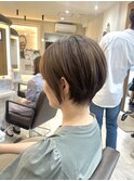 青森八戸 グレージュすっきり前下がりショート 20代30代40代50代