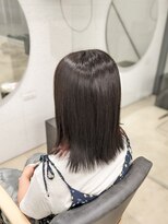 ビーヒアナウ N゜03 金沢駅西店(BE HERE NOW) 髪質改善縮毛矯正/ミディアムボブ/艶髪/美髪ストレート