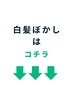 【ご新規様】　白髪ぼかしはコチラ↓↓↓