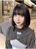 【kumu】重めボブ/おろしパッツン/名古屋/20代/30代