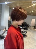 丸みショート/ハイライト/函館／ショートボブ