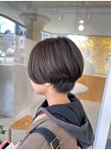 ショート 前下がり 質感調整 小顔ショート