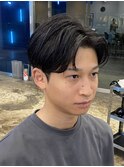 ツーブロックジェントルショートセンターパート