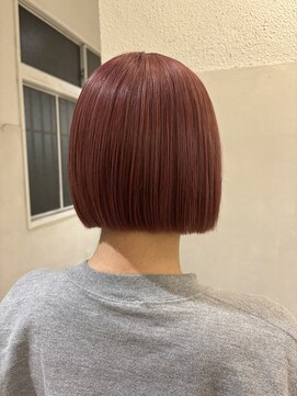 ポート 蕨(PORT) ブリーチ1回でできるピンクベージュ【高岩美季】