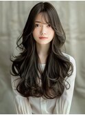 ☆オリーブグレーココアベージュ小顔クラゲヘアー/黒髪/髪質改善