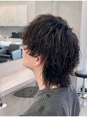 スペインカール/スパイキーショート/ブルーブラック/渋谷