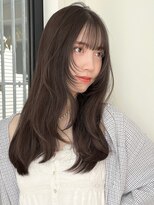 ローネス(LONESS) フェイスレイヤー/レイヤーカット/透明感カラー/オリーブカラー