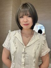 ポイントファイブバイソレイユ 藤沢店(.5 by SOLEIL) ショートレイヤーフェイスレイヤーブリーチオリーブグレージュ
