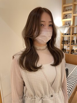 オーガニックエコ 川越(organic+eco) 20代30代韓国風ヘア/秋ベージュイルミナカラー/髪質改善
