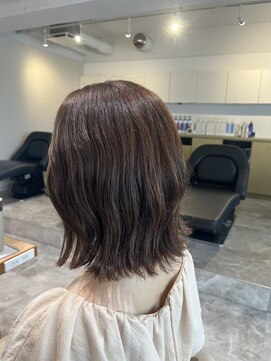 ソイクフ 四条大宮店(SOY-KUFU) 20代30代40代◎似合わせカット暗めカラー癖を活かしたミディアム