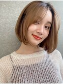 大人かわいいナチュラルボブ