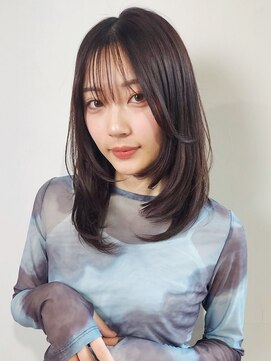ミディアムヘア*ミディアムレイヤーカット*顔周り*髪質改善