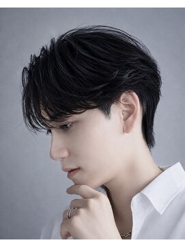 オーシャントーキョー 原宿(OCEAN TOKYO) メンズニュアンスセンターパート毛流れパーマ